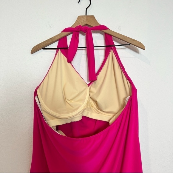 MAGICSUIT SOPHIE UNDERWIRE TANKINI TOP PLUS SIZE 24W ROSE BRAND NEW - Picture 7 of 8